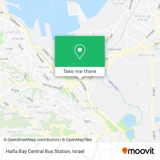 Карта Haifa Bay Central Bus Station