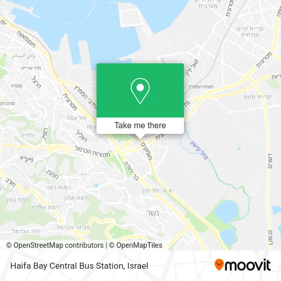 Haifa Bay Central Bus Station map