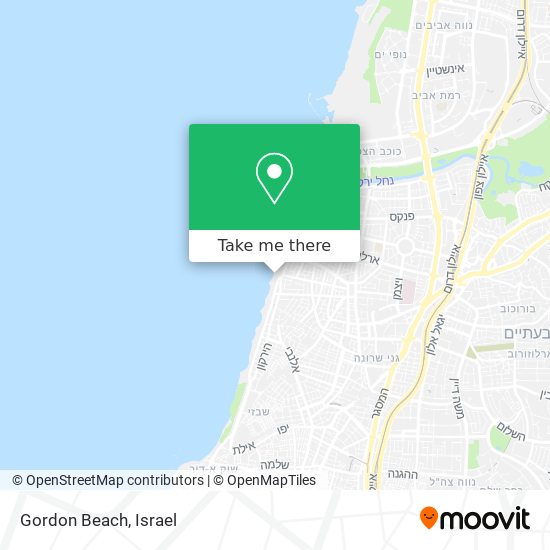 Gordon Beach map