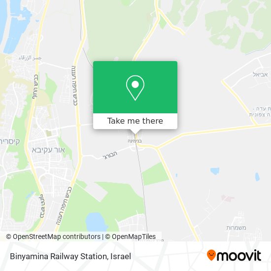 Binyamina Railway Station map