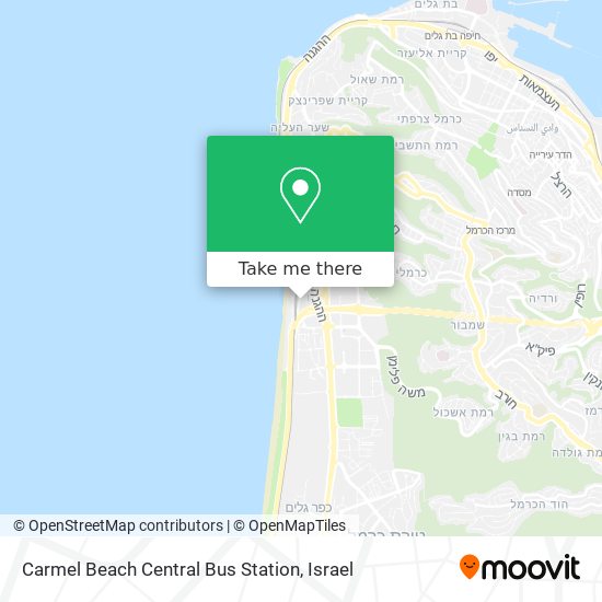 Carmel Beach Central Bus Station map