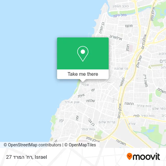 Карта רח' המרד 27
