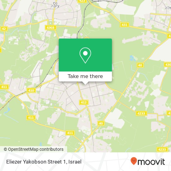 Eliezer Yakobson Street 1 map