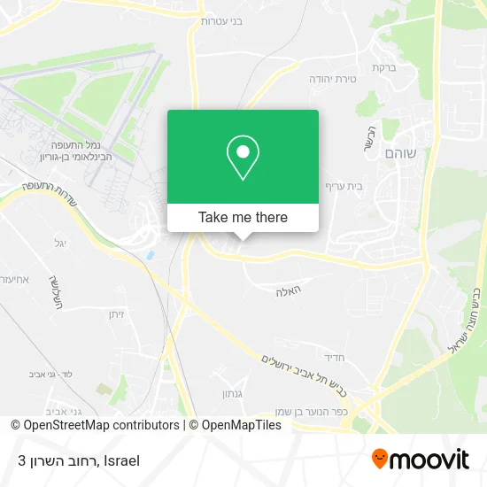Карта רחוב השרון 3