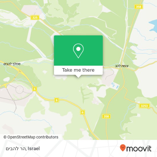 הר להבים map