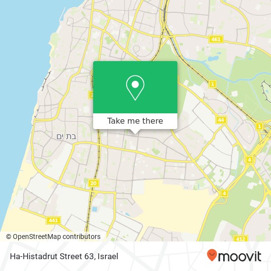 Ha-Histadrut Street 63 map