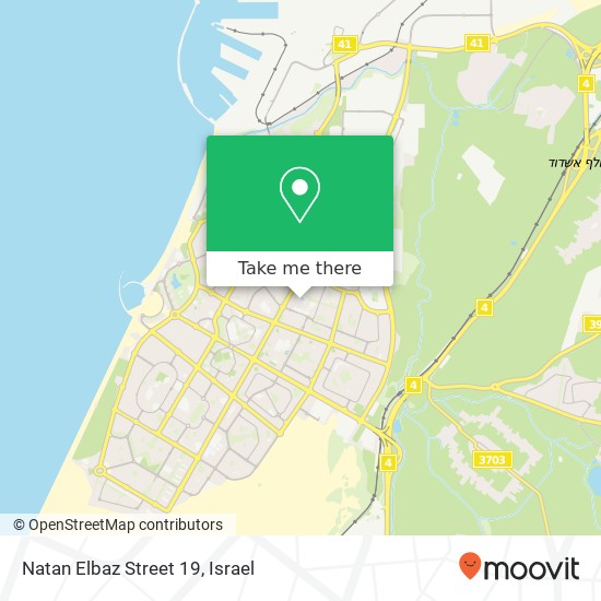 Natan Elbaz Street 19 map