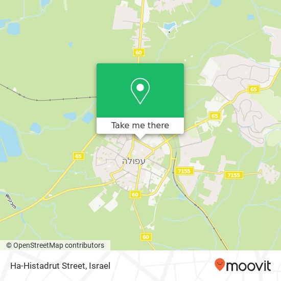Карта Ha-Histadrut Street