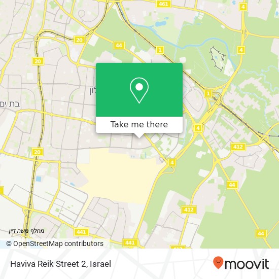 Карта Haviva Reik Street 2