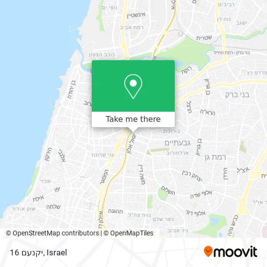 Карта יקנעם 16