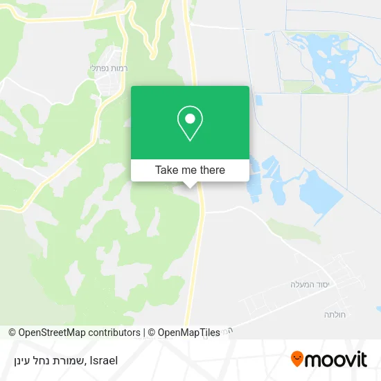 Карта שמורת נחל עינן
