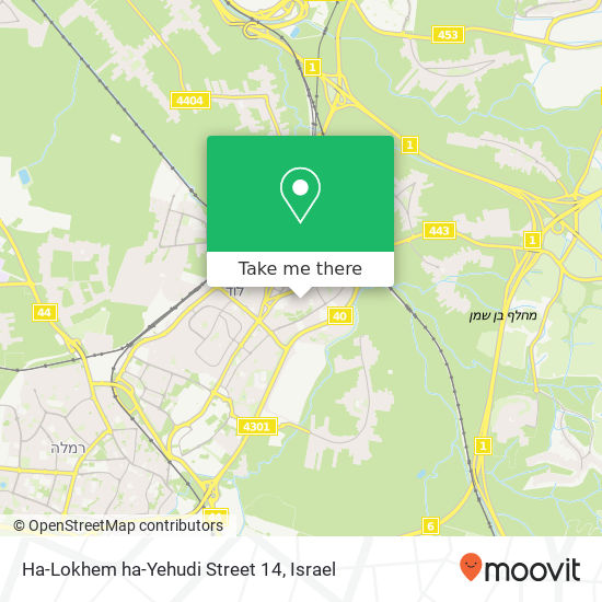 Ha-Lokhem ha-Yehudi Street 14 map