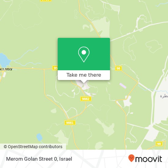 Карта Merom Golan Street 0