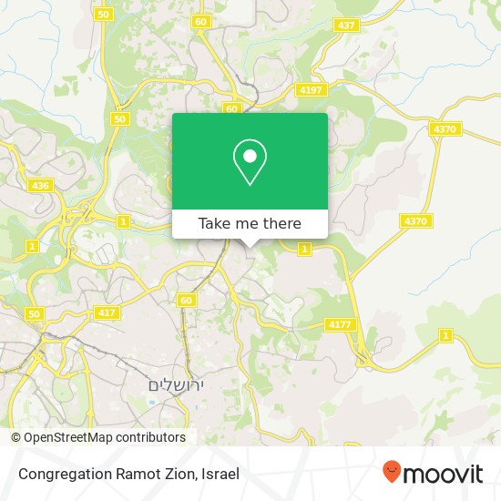 Карта Congregation Ramot Zion