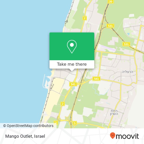 Карта Mango Outlet