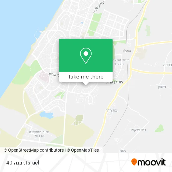 Карта יבנה 40