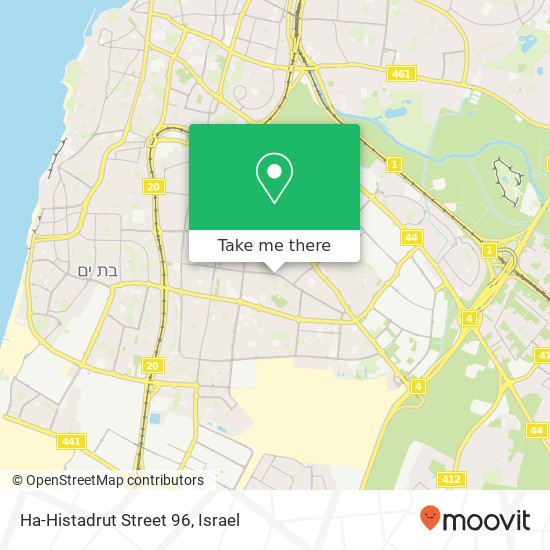 Ha-Histadrut Street 96 map