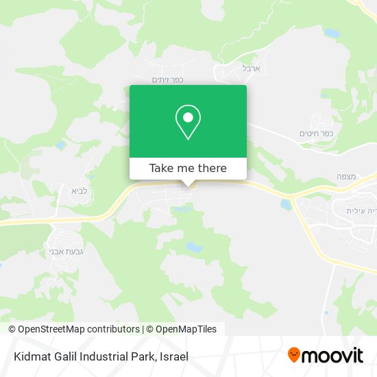 Kidmat Galil Industrial Park map