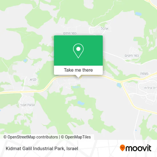 Карта Kidmat Galil Industrial Park