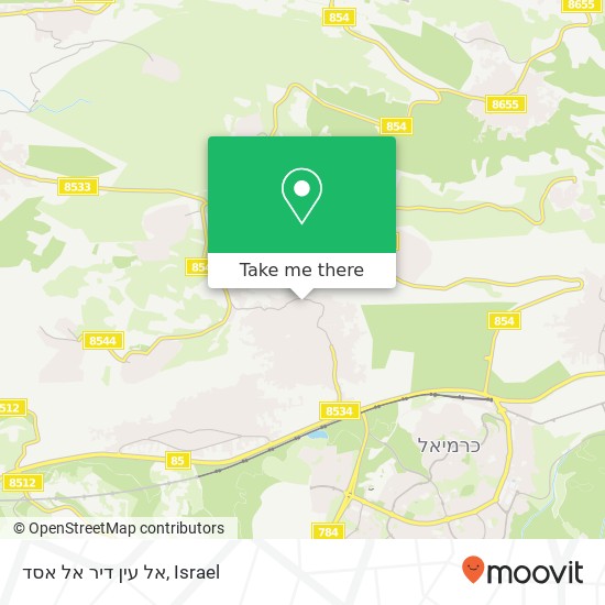 אל עין דיר אל אסד map