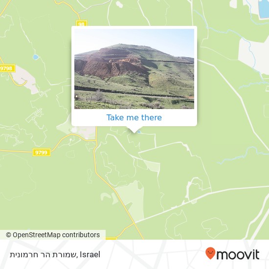 שמורת הר חרמונית map