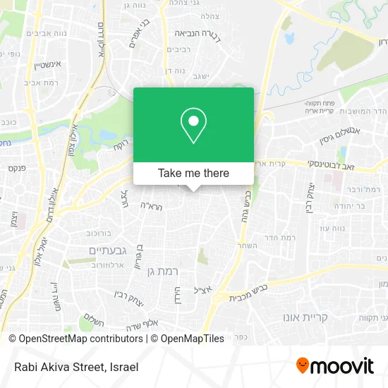 Карта Rabi Akiva Street