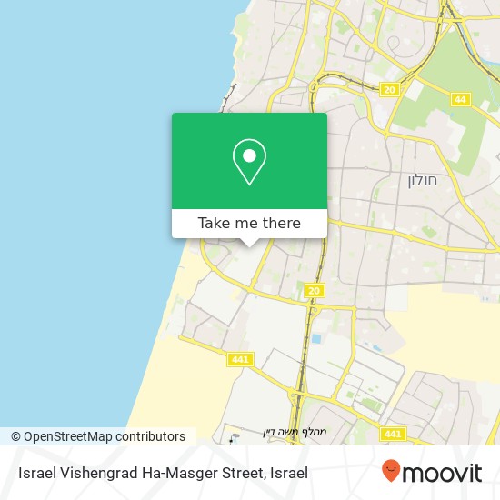 Карта Israel Vishengrad Ha-Masger Street