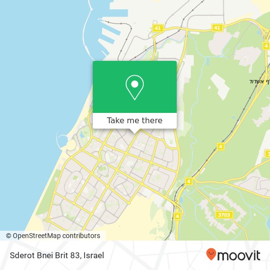 Sderot Bnei Brit 83 map