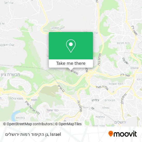 גן הקיפוד   רמות  ירושלים map