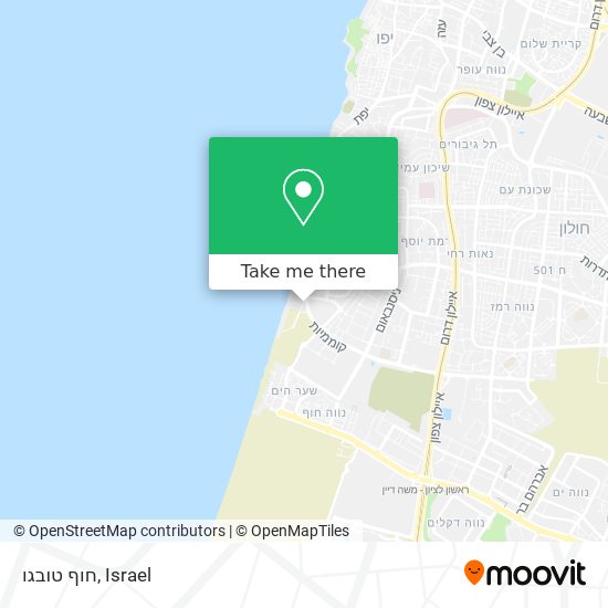 Карта חוף טובגו