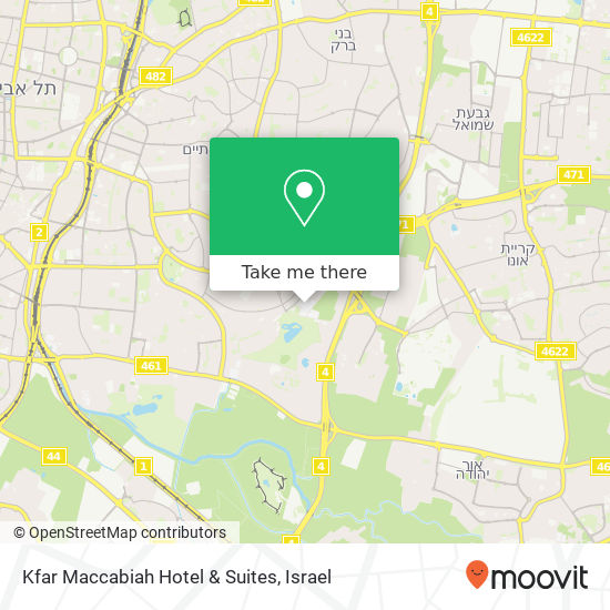 Kfar Maccabiah Hotel & Suites map