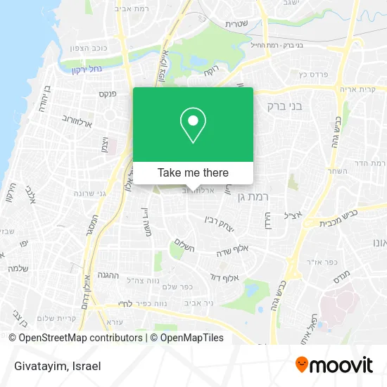 Карта Givatayim