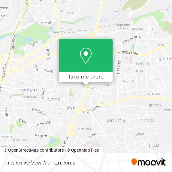 חברת ל. אשל שירותי מזון map