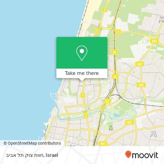 Карта חוות צוק  תל אביב