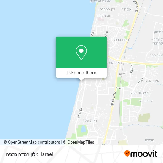 Карта מלון רמדה נתניה