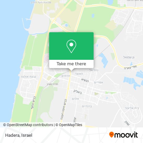 Hadera map