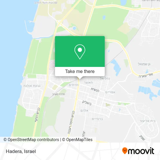Карта Hadera