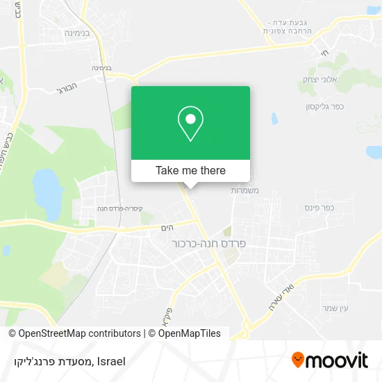 Карта מסעדת פרנג'ליקו