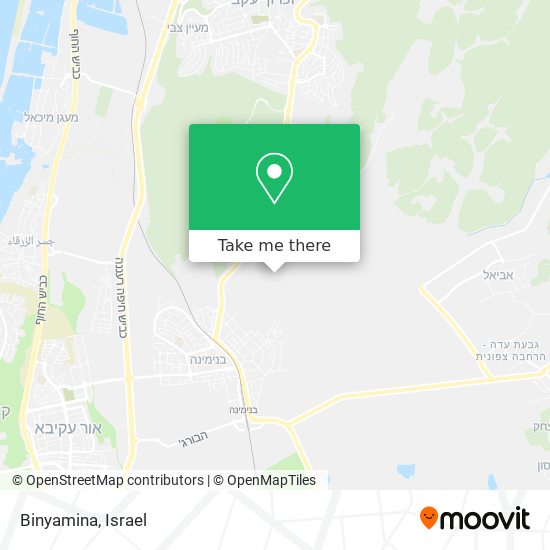 Binyamina map