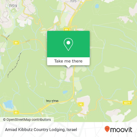 Amiad Kibbutz Country Lodging map