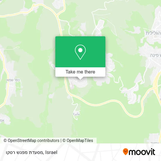 Карта מסעדת מפגש רסקו
