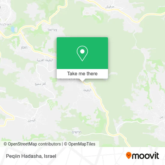 Карта Peqiin Hadasha