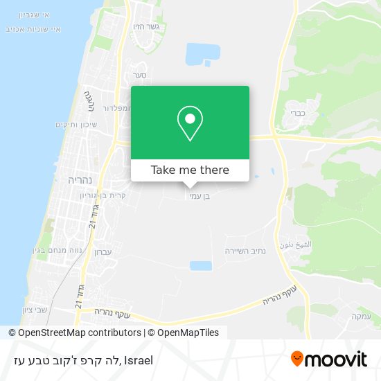 לה קרפ ז'קוב טבע עז map