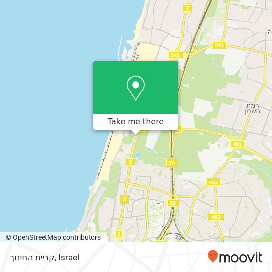 קריית החינוך map