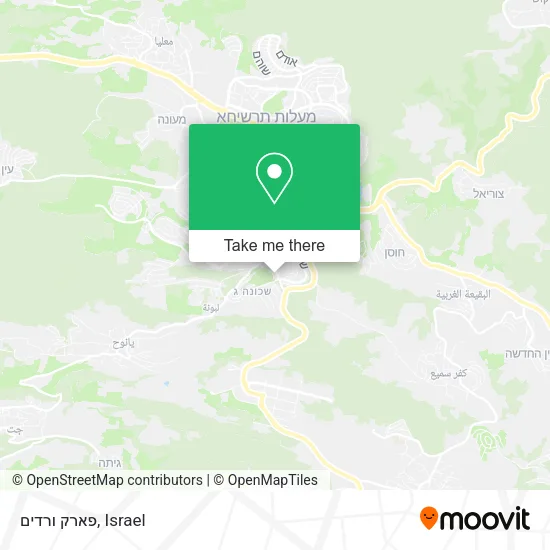 Карта פארק ורדים