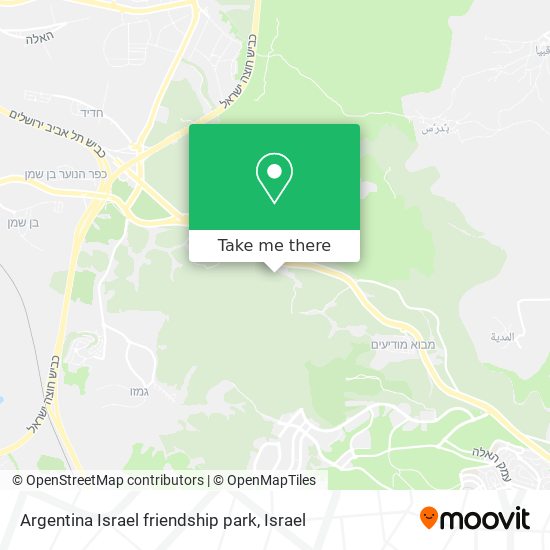 Карта Argentina Israel friendship park