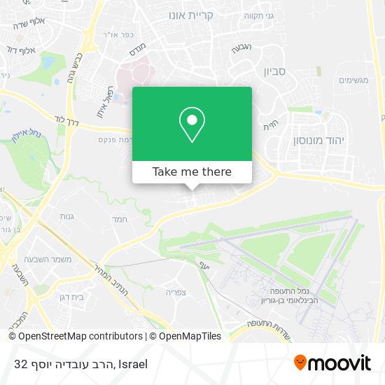 הרב עובדיה יוסף 32 map