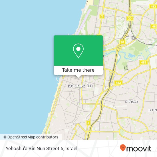 Карта Yehoshu'a Bin Nun Street 6