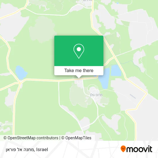 Карта מחנה אל פוראן