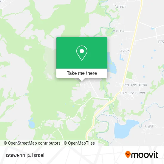 Карта גן הראשונים